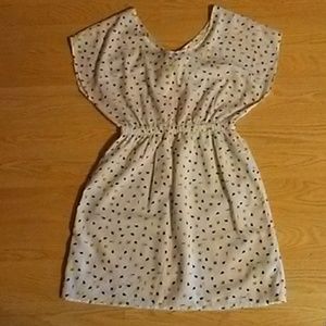 4/$30 👗F21 cream, black, blue, coral,& lime dress